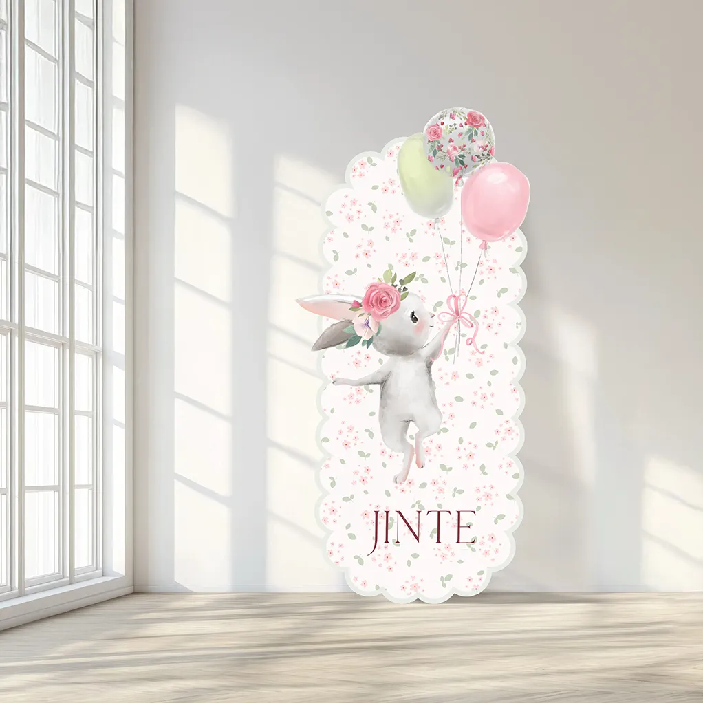 Bloemenkonijn-CoiCoi-Kinderkamer-schilderij-ruimte-Wanddecoratie-prinsessenkamer-2