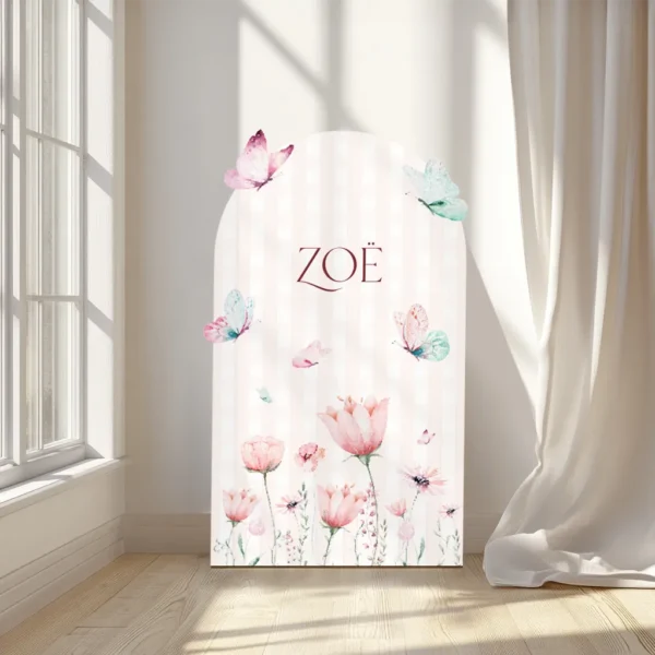 Vlindertuin-CoiCoi-Kinderkamer-schilderij-ruimte-Wanddecoratie-prinsessenkamer-2